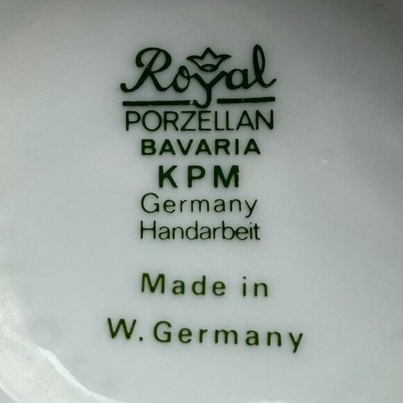Royal Porzellan Bavaria KPM Germany Handarbeit 1949-1990 white glossy porcelain - Picture 8 of 8
